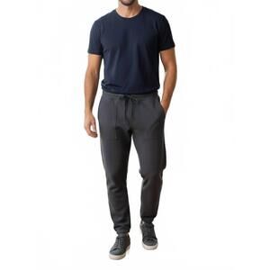 NEW SAVE KHAKI UNITED organic heather fleece utility pants in iron